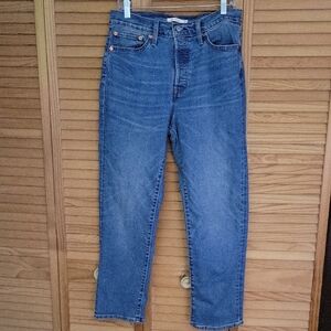 Levi’s Wedgie Women’s Button Fly 5 Pocket Straight Denim Jeans High Rise W31 L28